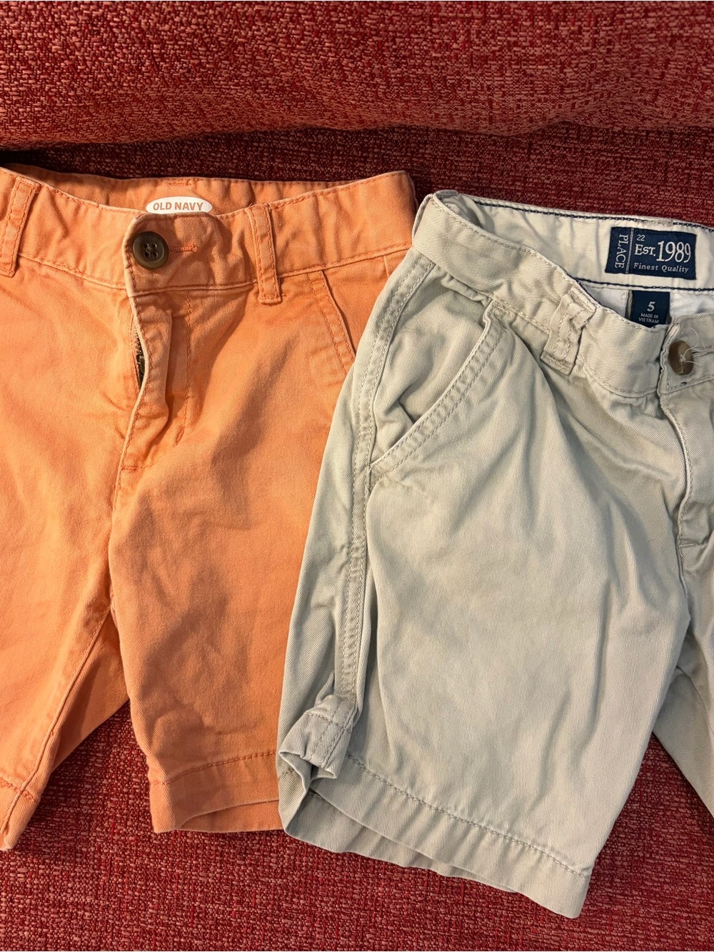 5 pair of boys size 5 pants, various brands.